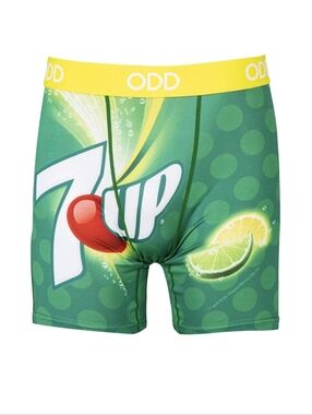 Odd Sox Mens XL 36-38  7up Soda Pop Logo Boxer Briefs Underwear Novelty Print